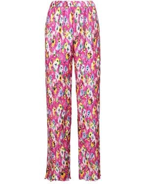 MSGM Straight Trousers - Red