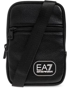 EA7 Umhängetasche Mit Logo-Print - Schwarz