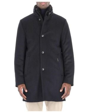 Moorer Single-Breasted Coats - Blue