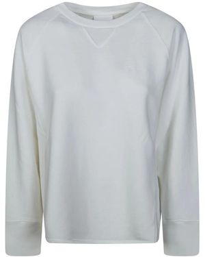 Dondup Hoodies & Sweatvesten ,Wit ,Katoen Felpa Girocollo - Grijs