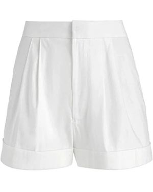 Alice + Olivia Short Shorts - White