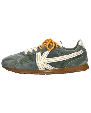 Kaotiko Schoenen ,Groen ,Suède Boston V Sneakers
