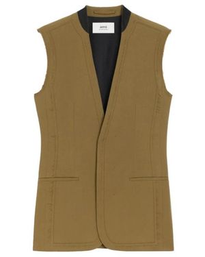 Ami Paris Waistcoats - Green