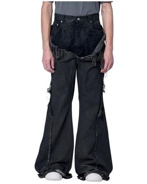 Rick Owens Flare Jeans - Black