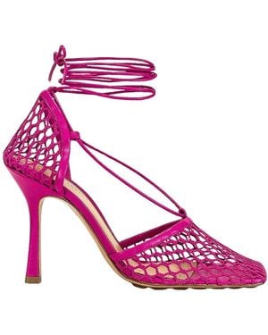 Bottega Veneta High Heel Sandals - Pink