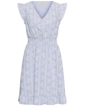 Cream Kleedjes ,Blauw ,Leer Crammeli Jurk