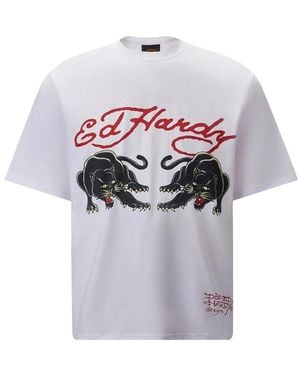 Ed Hardy T-Shirts - Gris