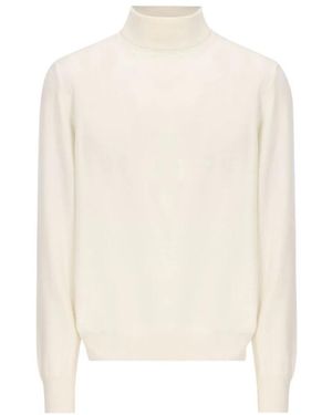 Tagliatore Miles Rolkraag Trui - Wit