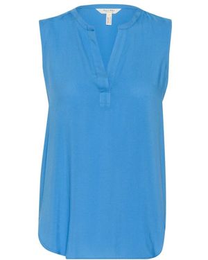 Part Two Bedruckte Bluse Mit V-Ausschnitt - Blau