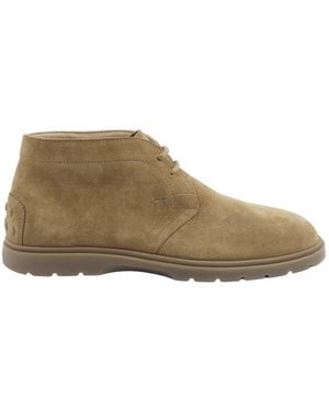 Tod's Lace-Up Boots - Gray