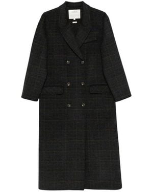 Yerse Double-Breasted Coats - Noir
