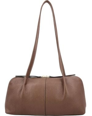 LouLou Essentiels Tassen ,Bruin ,Leer Elo Schoudertas