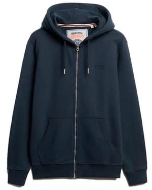 Superdry Zip-Throughs - Azul