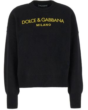 Dolce & Gabbana Round-Neck Knitwear - Noir