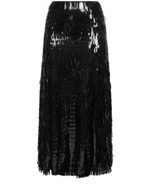 Self-Portrait Midi Skirts - Black