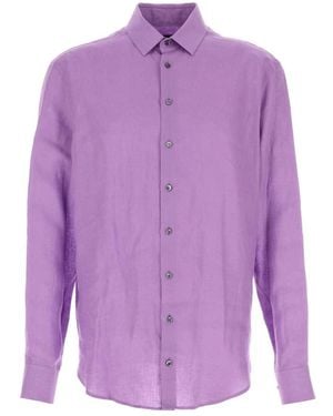 Giorgio Armani Casual Shirts - Purple
