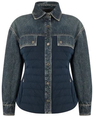 Moorer Modern Denim Jacket - Blauw