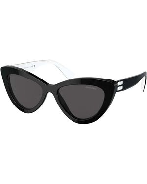 Miu Miu Schwarz weiß/grau sonnenbrille