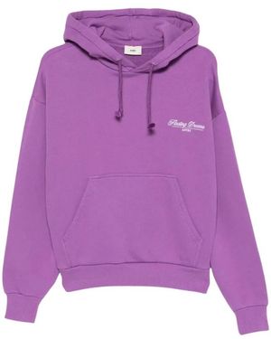 Autry Hoodies & Sweatvesten ,Paars ,Katoen Floating Dreams Hoodie