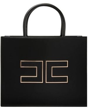 Elisabetta Franchi Tote Bags - Nero