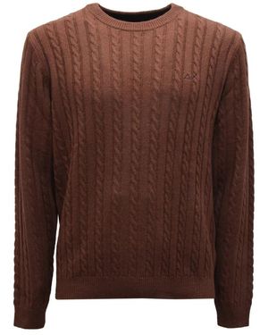 Sun 68 Round-Neck Knitwear - Marrone