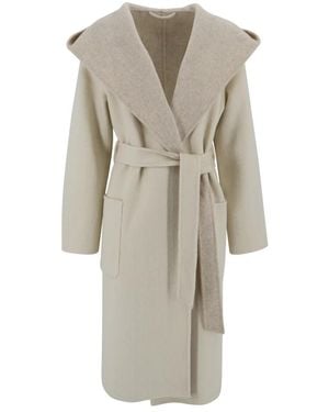 P.A.R.O.S.H. Belted Coats - Natural