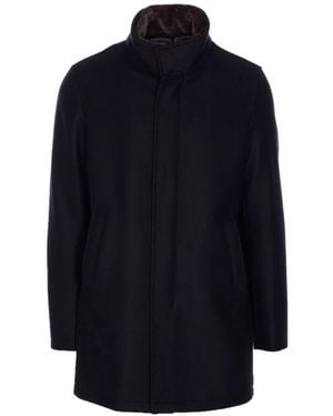 Herno Single-Breasted Coats - Blu
