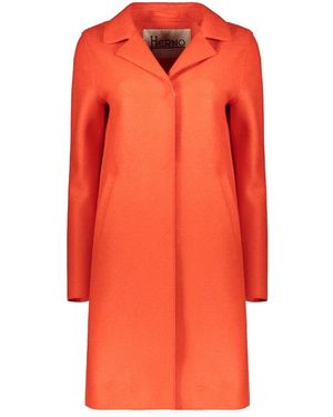 Herno Single-Breasted Coats - Naranja