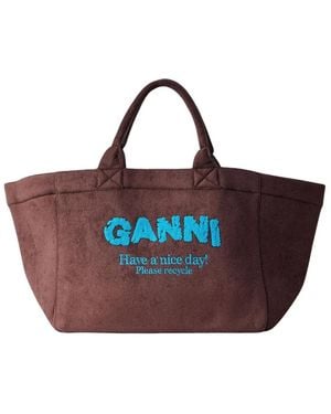 Ganni Shopping Bags - Red