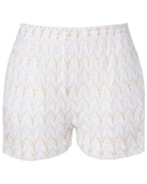 Missoni Zigzag Kant Motief Shorts - Wit
