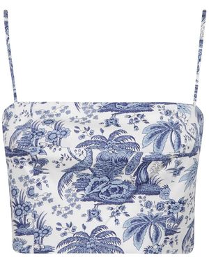 STAUD Sleeveless Tops - Blue
