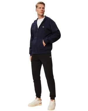 Lacoste Hoodies & Sweatvesten ,Blauw ,Katoen Sweatshirt