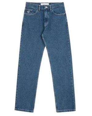 POLAR SKATE Klassische Denim Hose - Blau