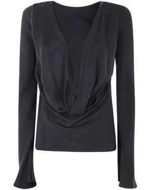 By Malene Birger Long Sleeve Tops - Blue