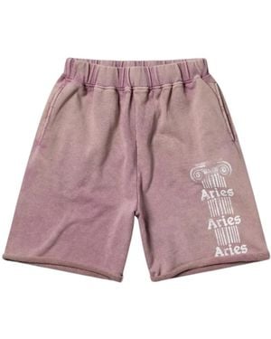 Aries Casual Shorts - Purple
