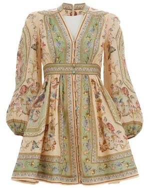 Zimmermann Short Dresses - Natural