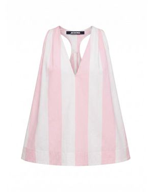 Jacquemus Tops ,Veelkleurig ,Sleeveless Tops - Roze