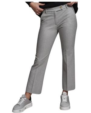 Via Masini 80 Cropped Trousers - Grigio