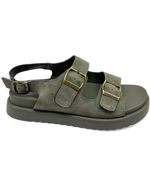 Santino Milano Flat Sandals - Verde