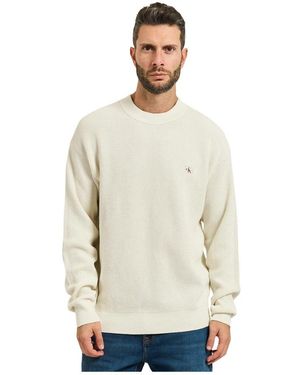 Calvin Klein Round-Neck Knitwear - Natural