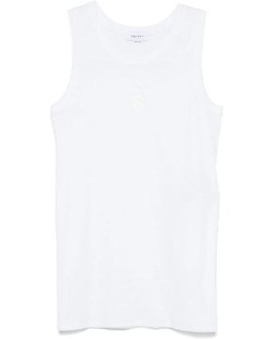 McQueen Cotton Blend Top - White