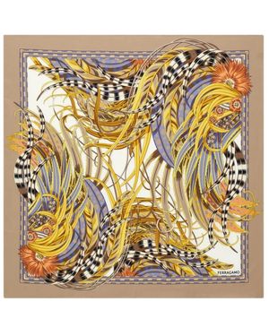 Ferragamo Silky Scarves - Metallic