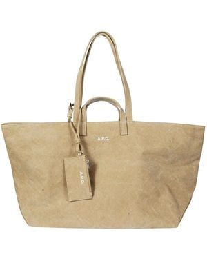 A.P.C. Tote Bags - Neutro