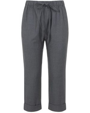 Co. Cropped Trousers - Grijs