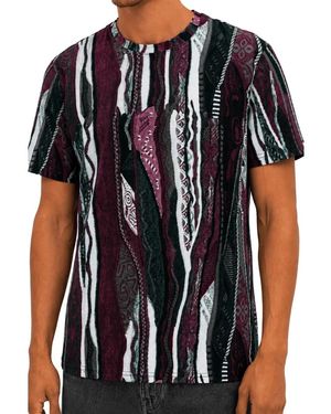 carlo colucci Tops ,Veelkleurig ,Katoen T-Shirt - Zwart
