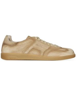 Santoni Trainers - Natural