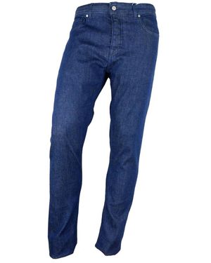 Aquascutum Donkere Denim Jeans Gemaakt - Blauw