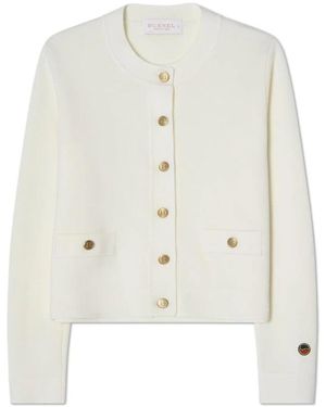 BUSNEL Aria Solid Cardigan - Weiß