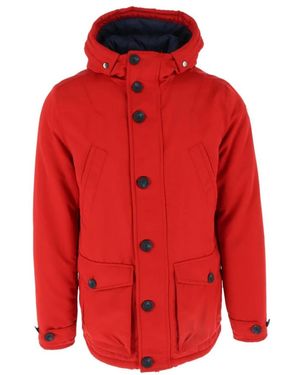 North Sails Giacca rossa con cappuccio per uomo - Rosso