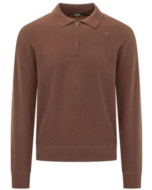 K-Way Tops ,Bruin ,Gleren Fleece Stitch